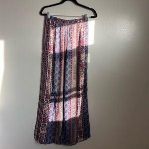 Size Small Wide Leg Patterned Colorful Pants